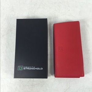 Identity Stronghold Cherry Red Large Wallet